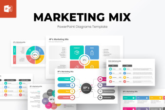 Marketing Mix Diagrams PowerPoint Template